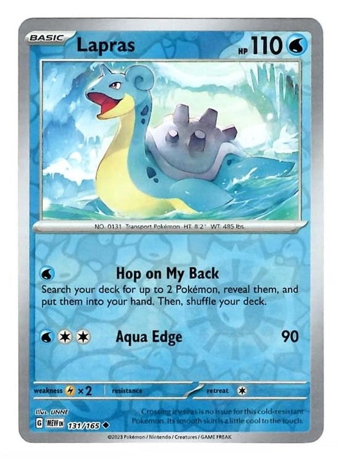 Pokémon Lapras 131/165 - Reverse Foil