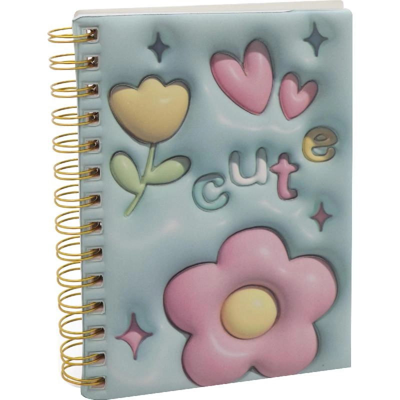 Notebook 19 X 26 cm Spiral - Grid 100 Sheets