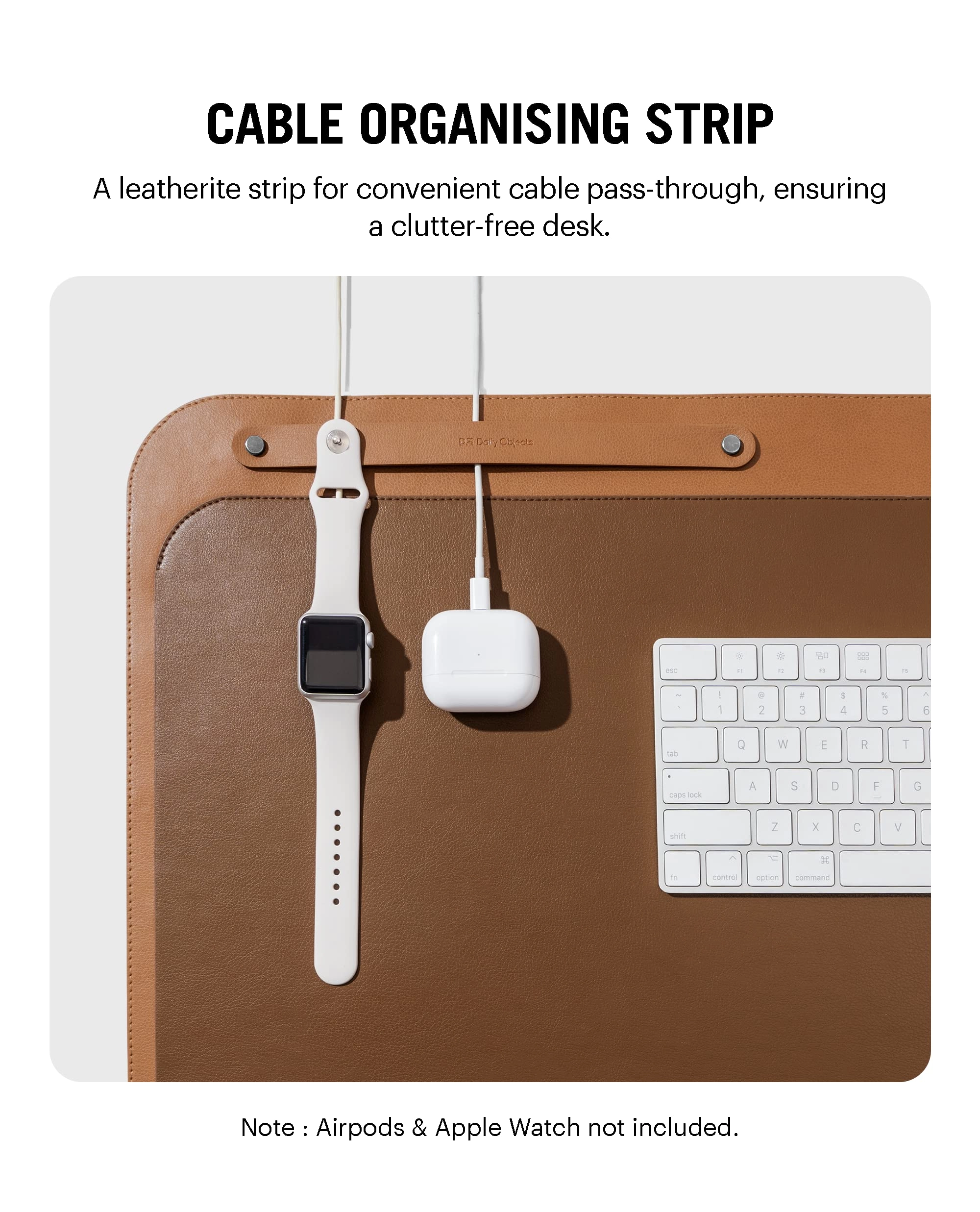 Dart Large Faux Leather Office Mouse Pad - 45x5 cm