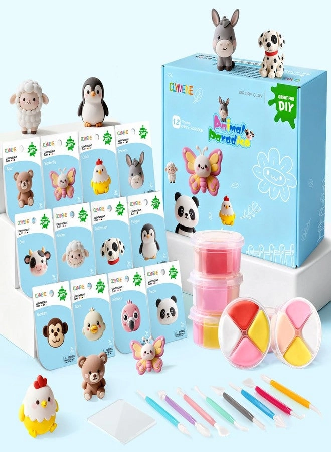 CLYMENE Air Dry Clay Kit - 12pcs.