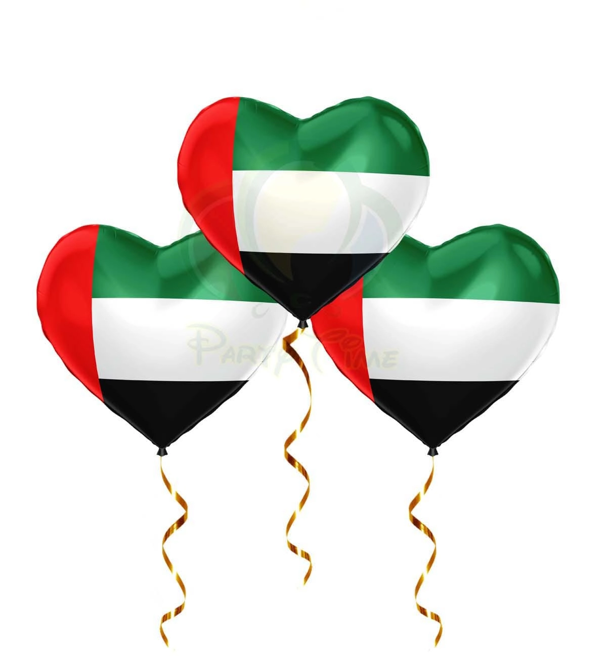 Party Time Trading LLC Heart Flag Foil Balloon Set