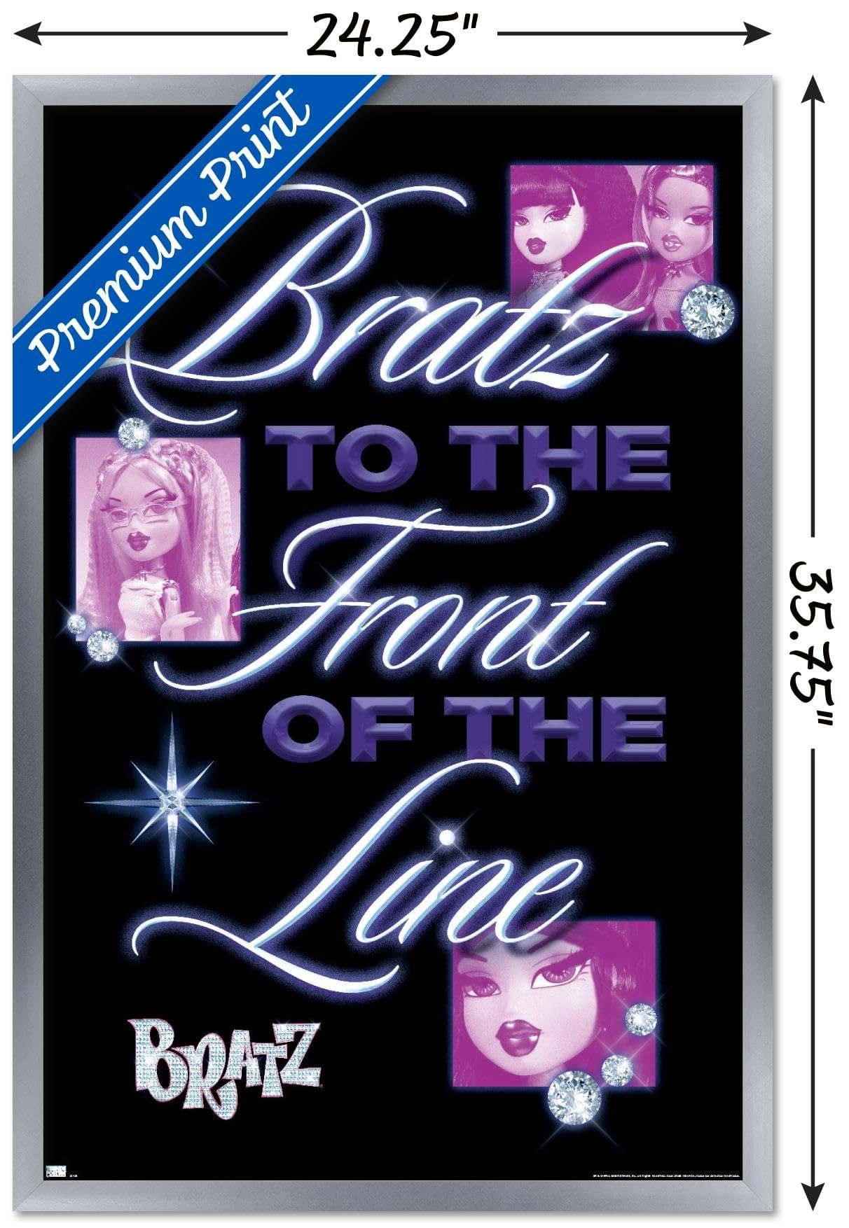Bratz: Girls Nite Out - Front Of The Line Wall Poster - Paper 34"L x 22.4"W