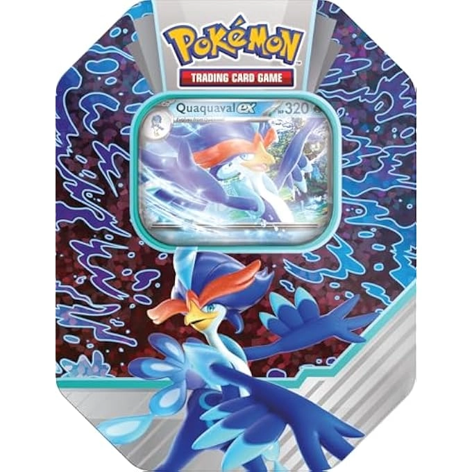 Pokémon Paldea Partners Meowscarada EX Tin - 1 foil promo card 1 Booster Pack