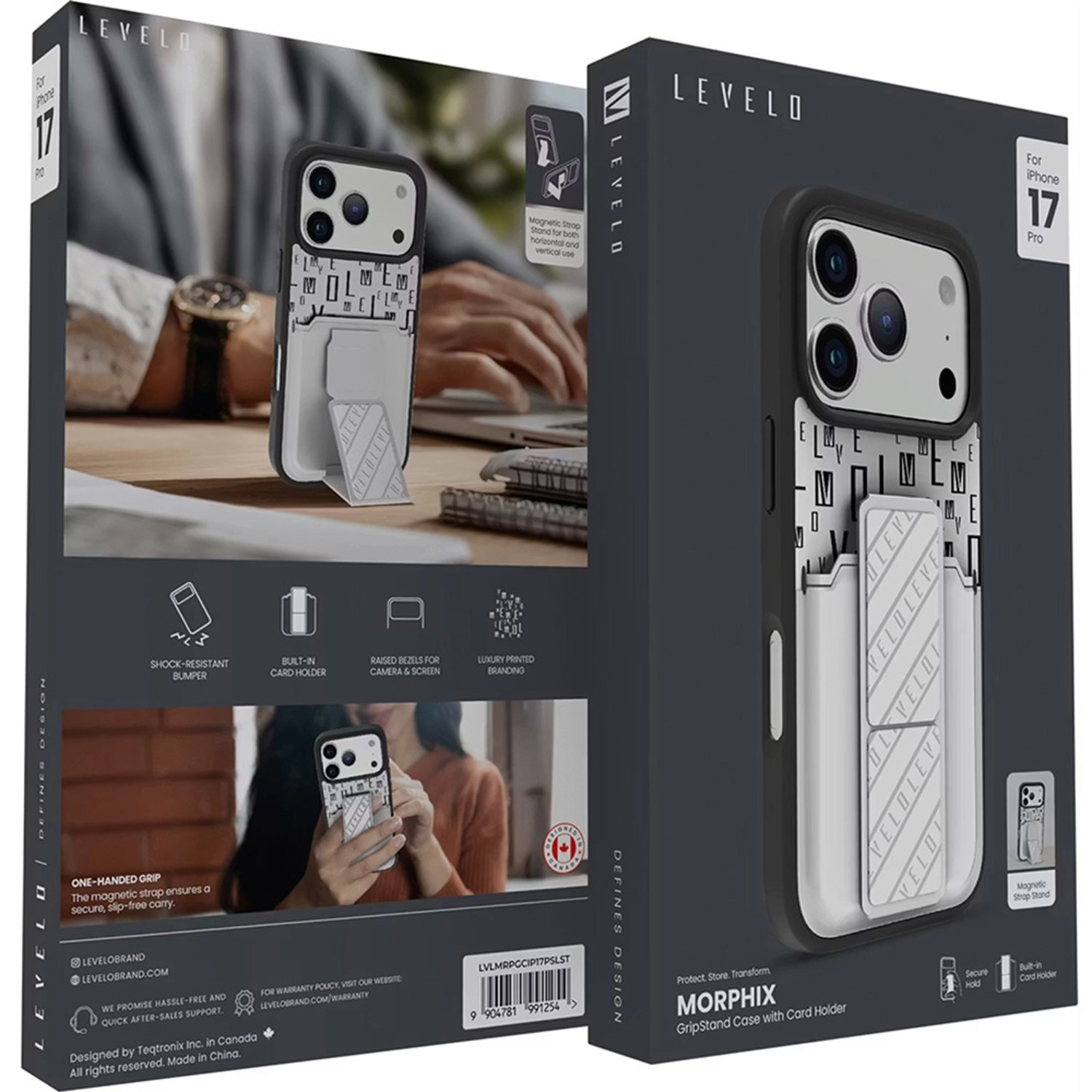 Morphix Cuero Gripstand Case for iPhone 17 Pro