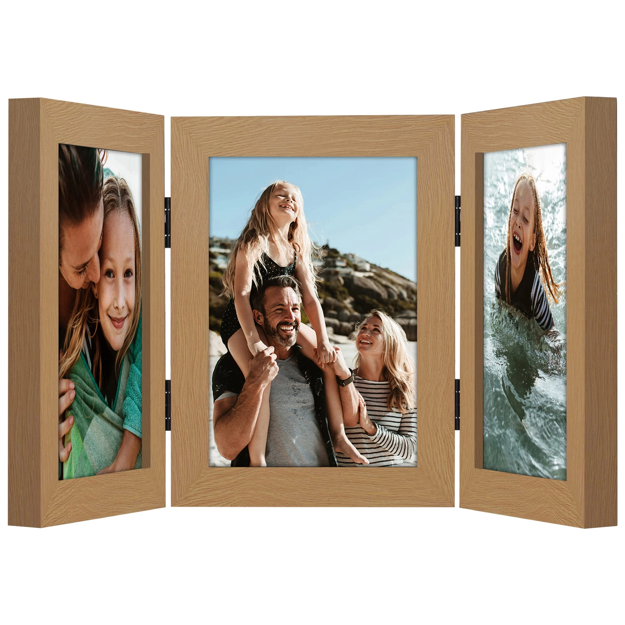 Hinged 3 Picture Frame - 5X7