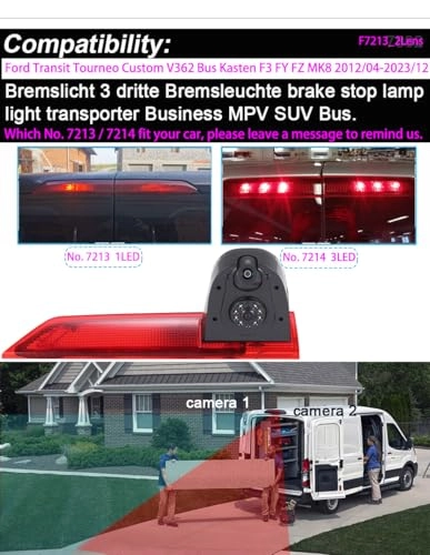 rear view camera - Night vision 1280 x 720 pixels