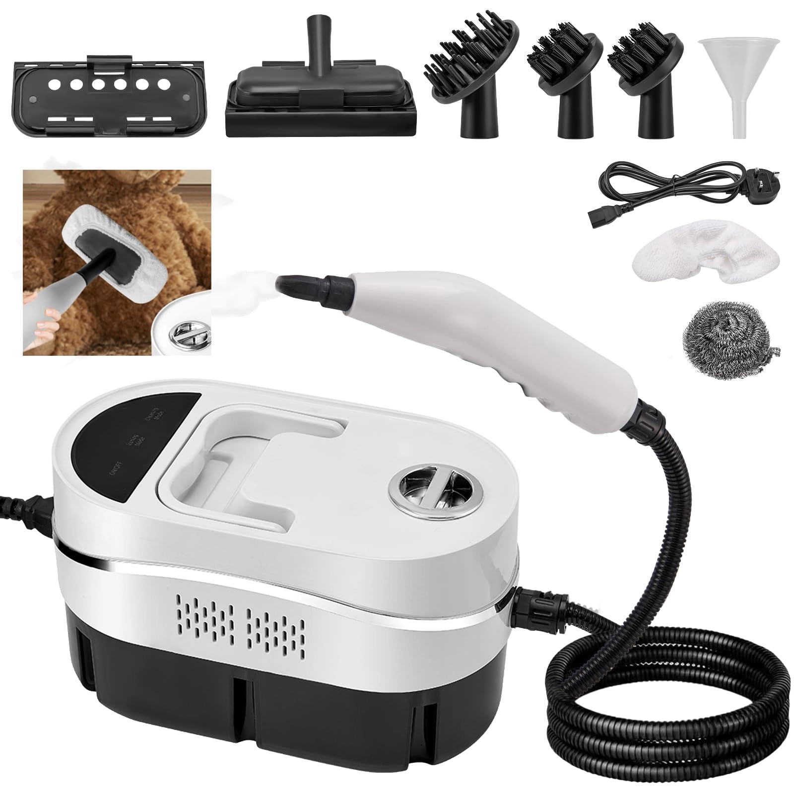 Portable High Pressure Steam Cleaner - 3,5-bar 1100ML