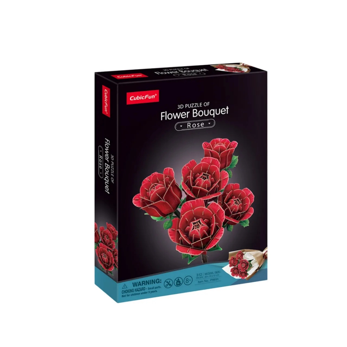 Rose Flower Bouquet 3D Puzzle (ALGT-P865H) - 265 pcs