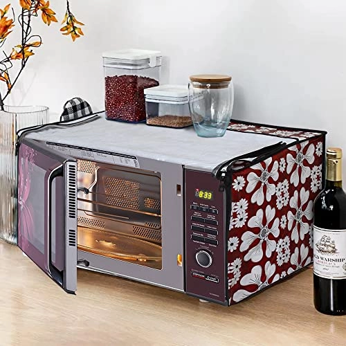 Microwave Oven Cover for IFB 25SC4 - 25 Litre Metallic Silver