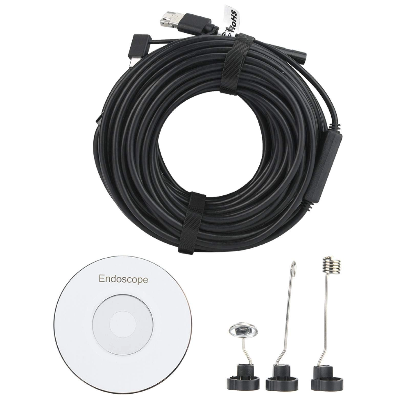 SOSSEG 8mm Endoscope - 3-in-1 720P IP67
