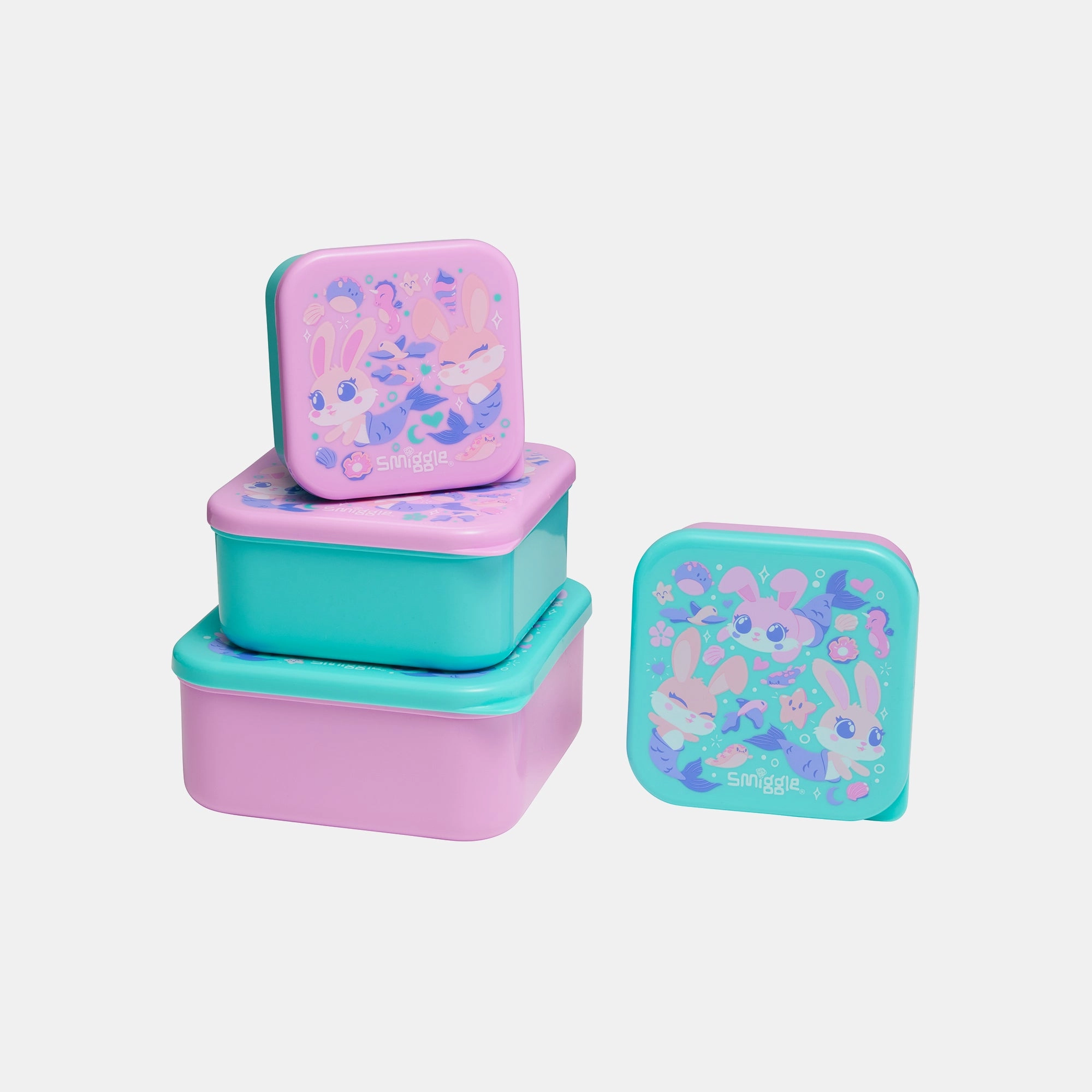 Curious 4 In 1 Container - 4 individual containers Fits inside each other