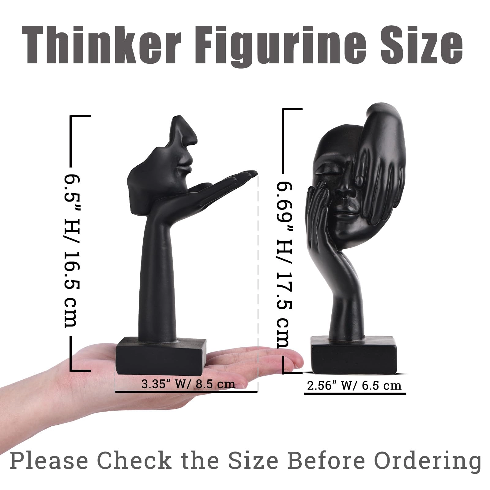 Thinker Statue - Plastic, Resin