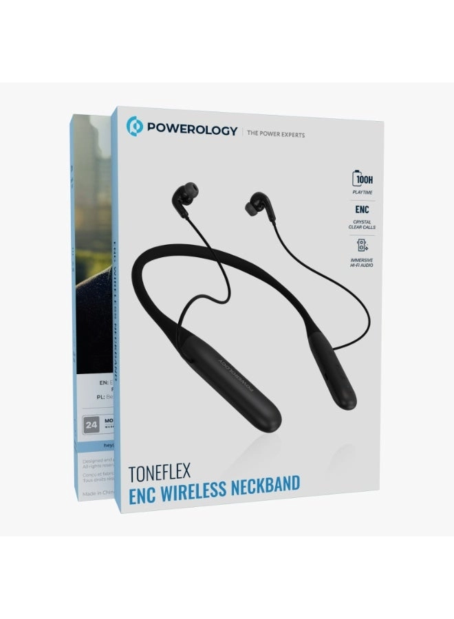 ToneFlex ENC Neckband Earphones - Wireless Headphone