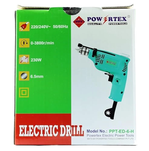 Powertex Electric Drill - 6mm 230W 3800 RPM