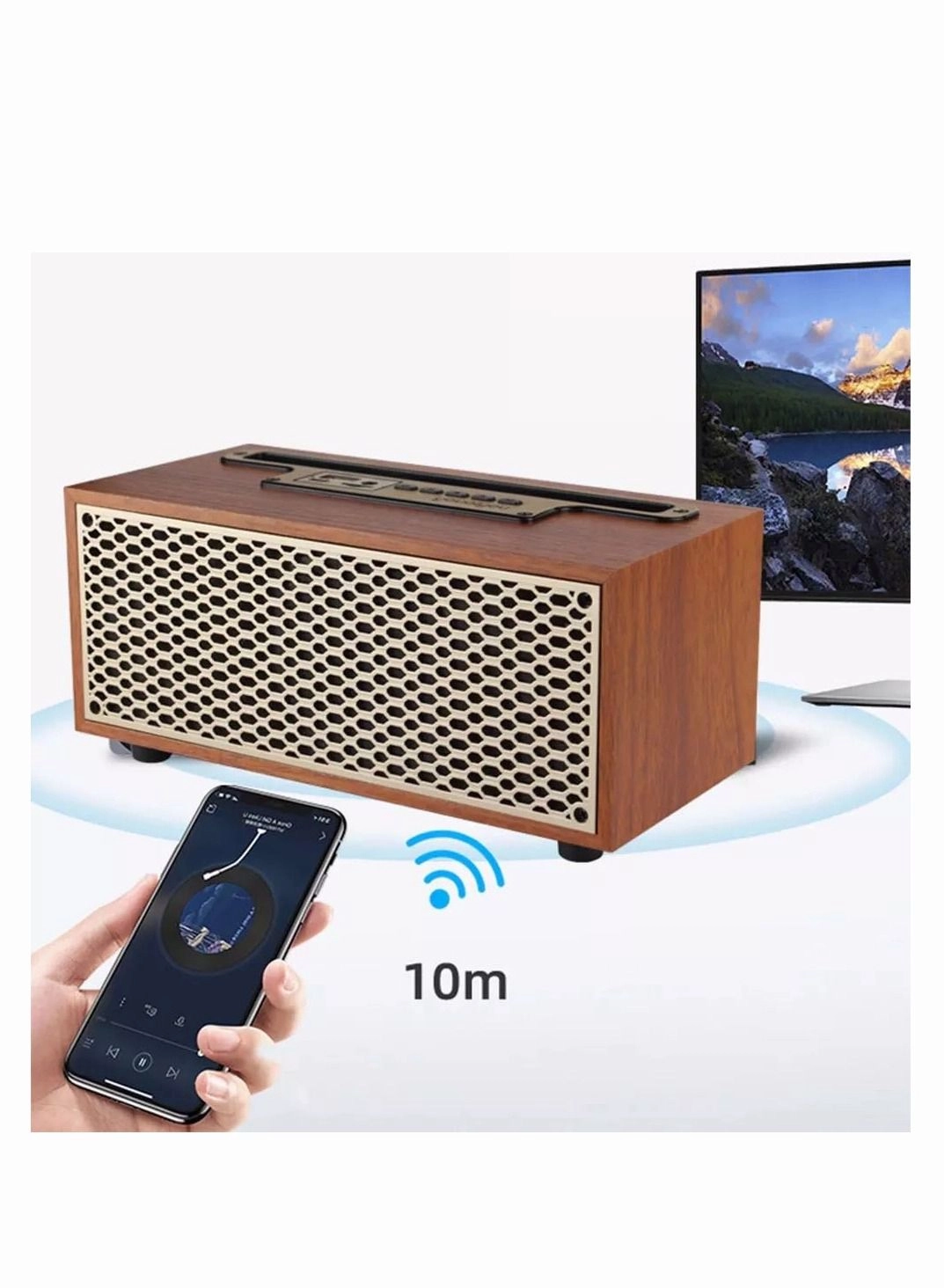 Wood Grain Bluetooth Speaker