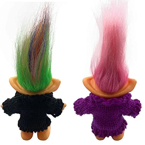 Troll Doll - 7.5in Black+Purple Pack