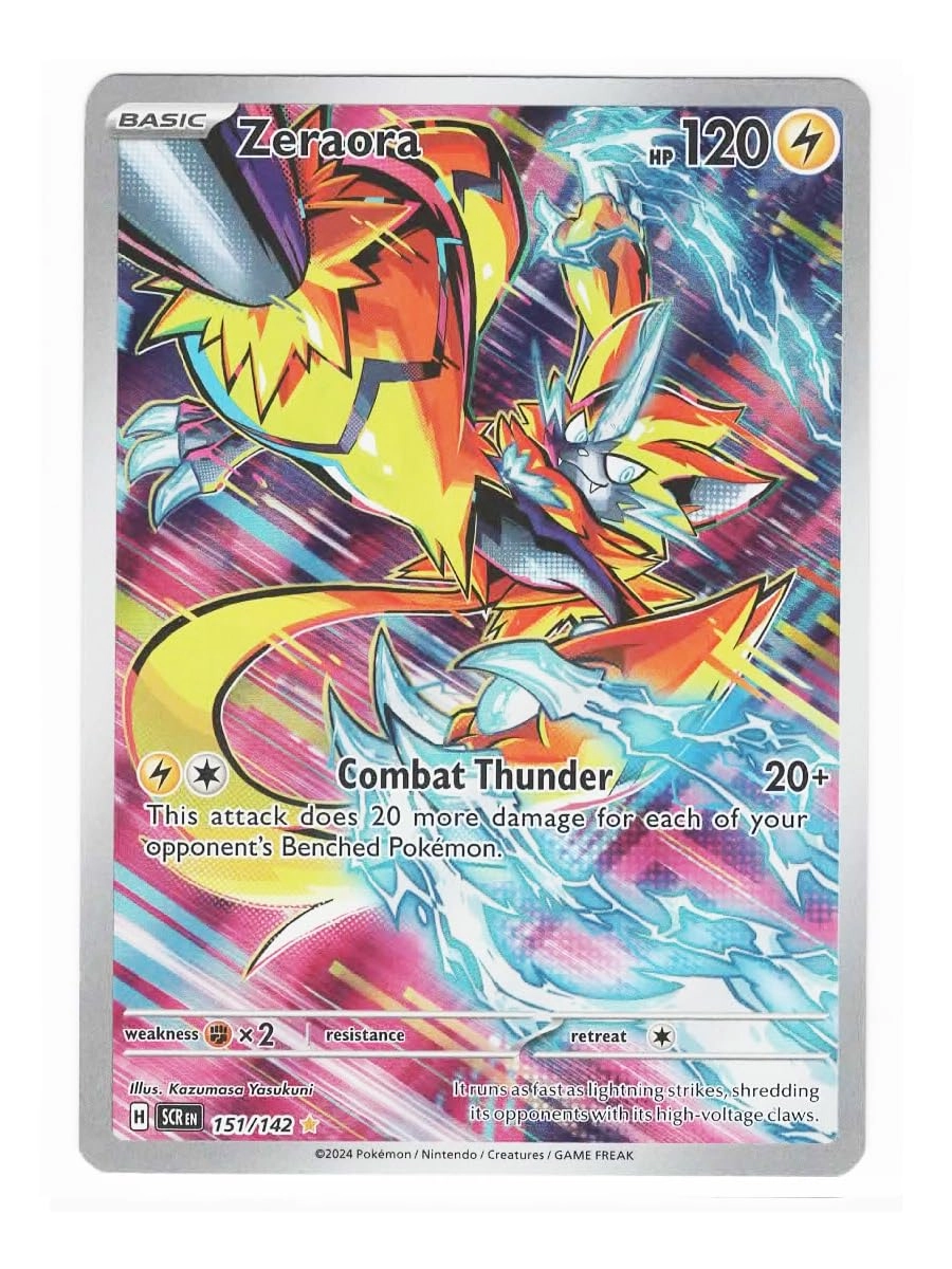 Pokémon Zeraora 151/142 - Stellar Crown Illustration Rare IR Foil