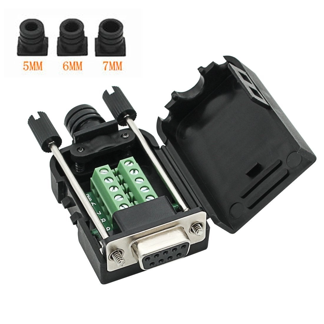 DB9 Breakout Connector - 9 pin RS232 Solderless