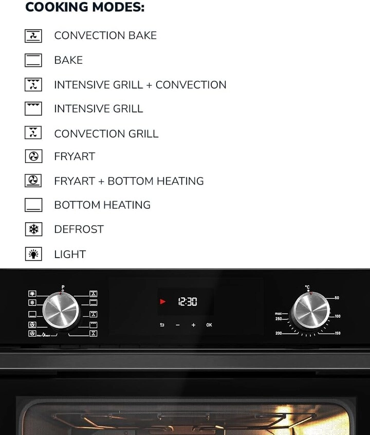 MEO6004BL 60cm Electric Oven