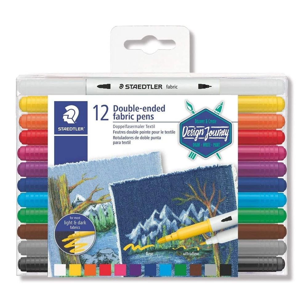Staedtler Double-Ended Textile Pens - Assorted Colours
