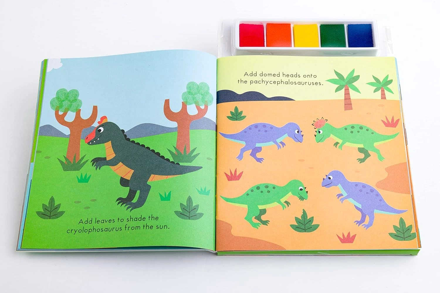 Dinosaurs Finger Prints Kit - 3-6 Years