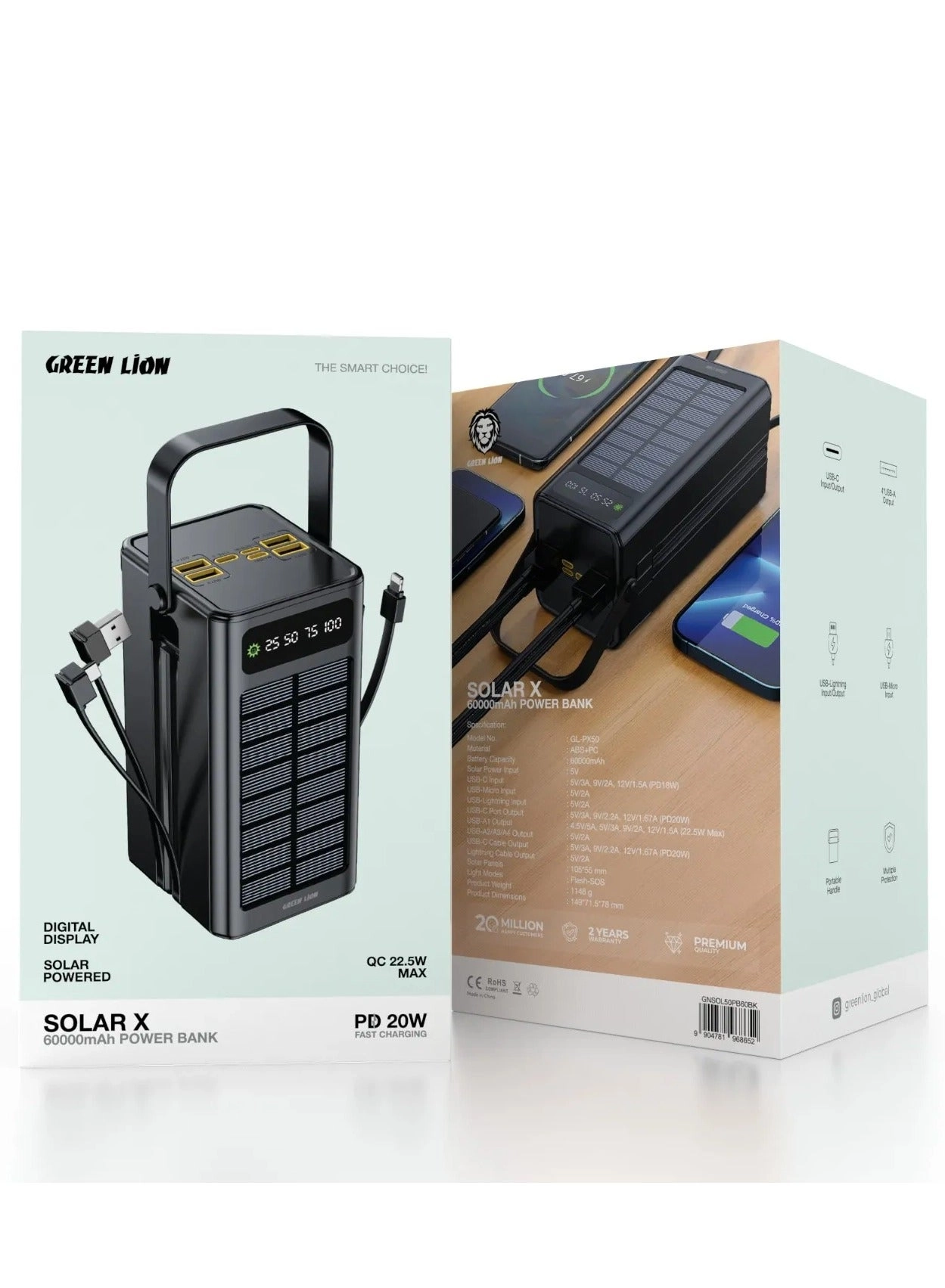 Solar X - 60000mAh 20W