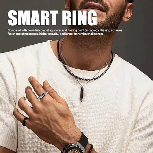 360° Rotating Smart Ring - Water Resistant Fitness Tracker