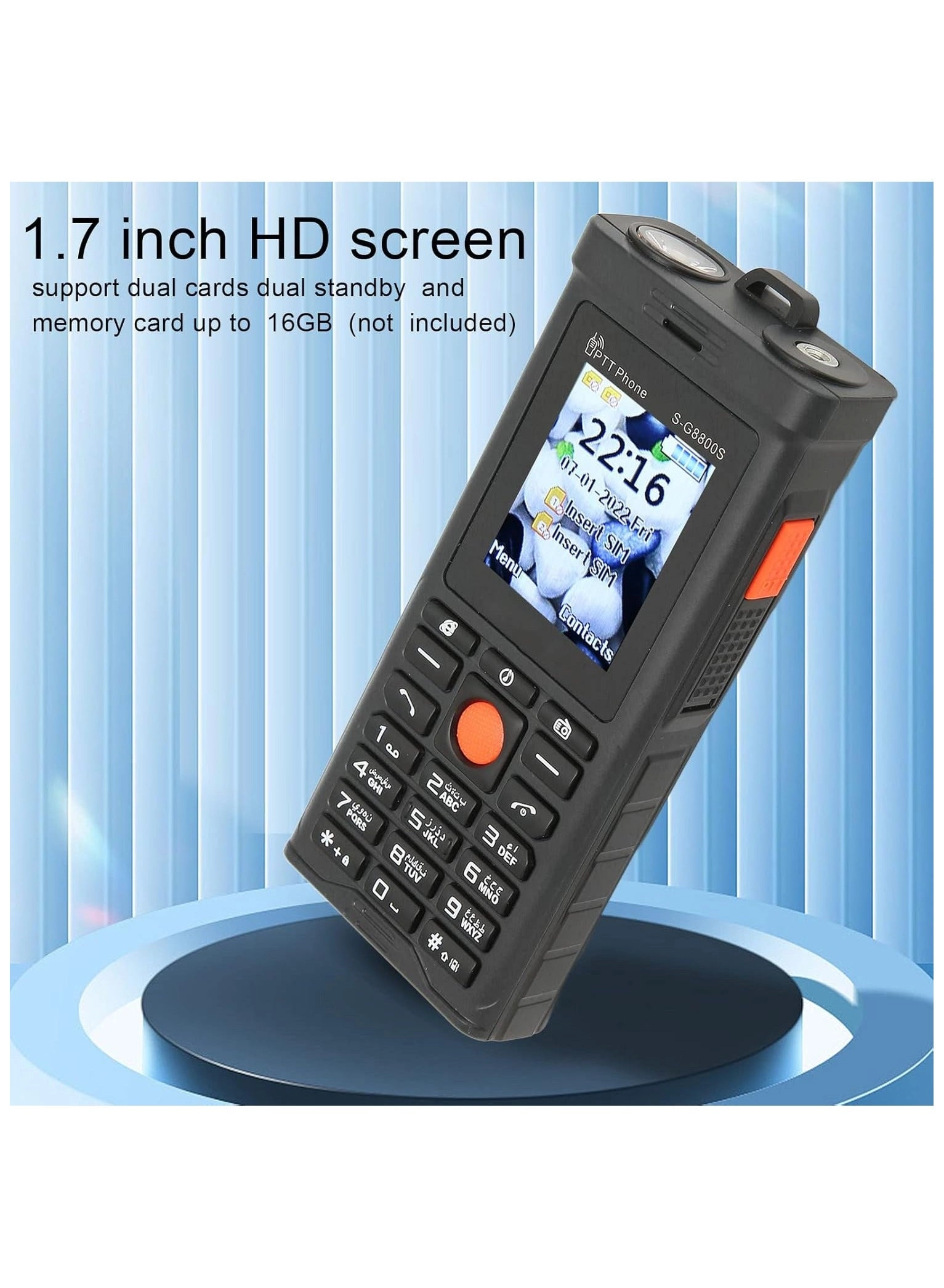 Mobile Phone - 20,000 mAh Dual SIM LED Light