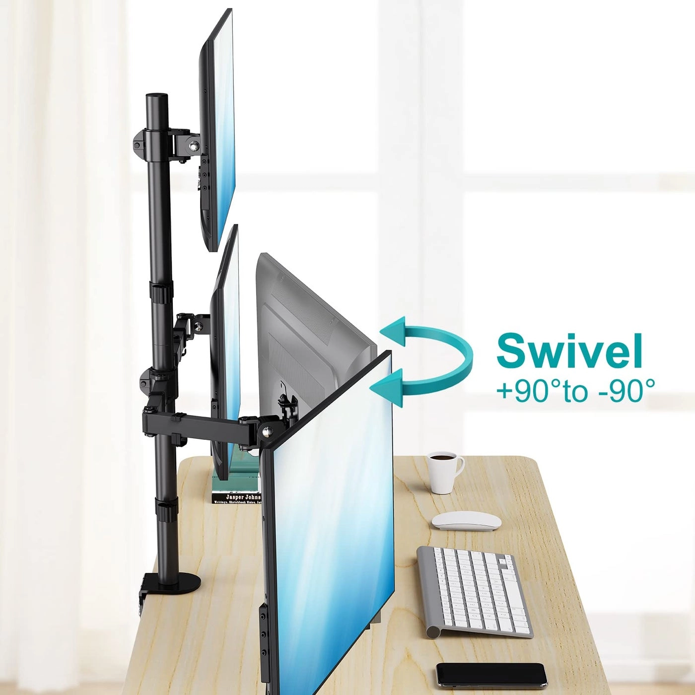 Triple Monitor Mount - 3 32 Inch 75x75mm 100x100mm