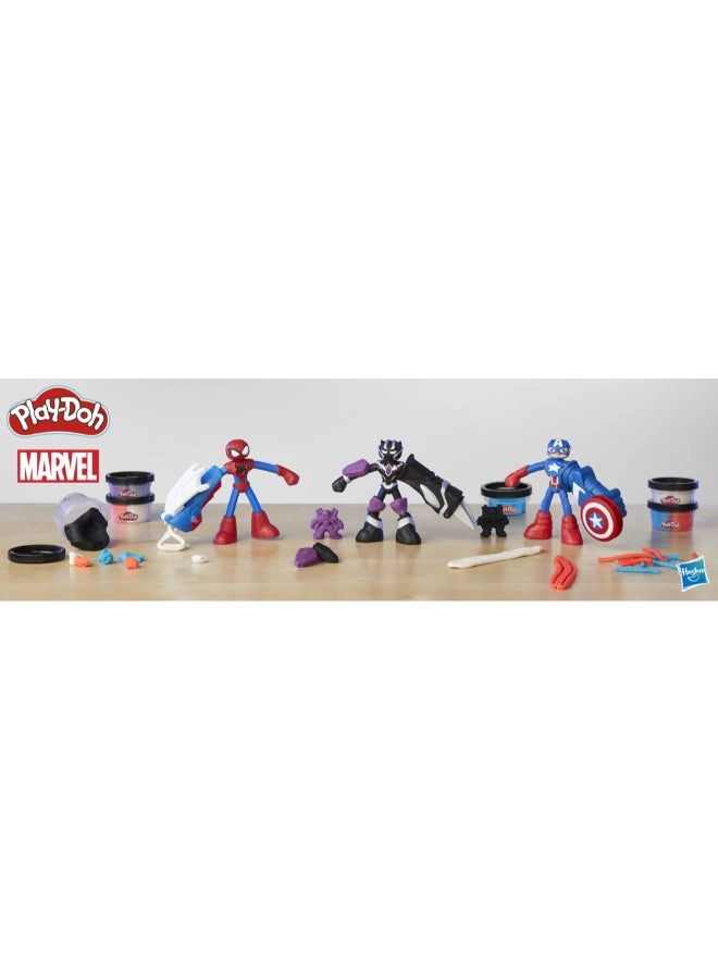 Captain America + Black Panther + Spider-Man - Marvel