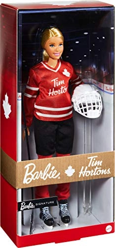 Barbie Tim Hortons Doll - 12-inch Curvy Hockey Uniform Ages 6+