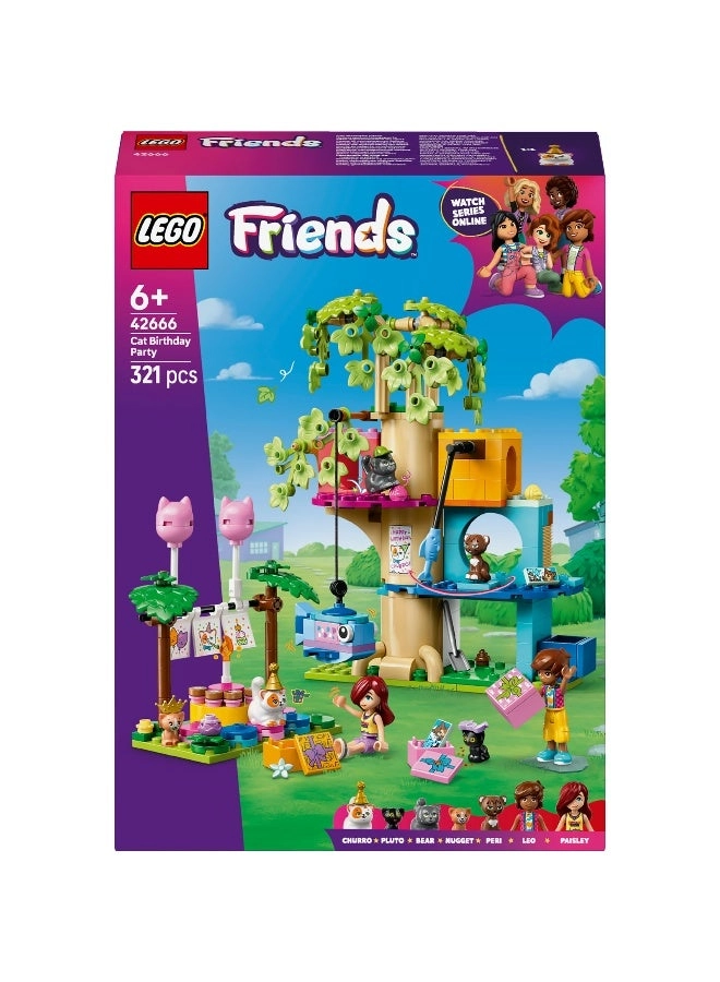 LEGO Friends Cat Birthday Party & Tree House (42666)