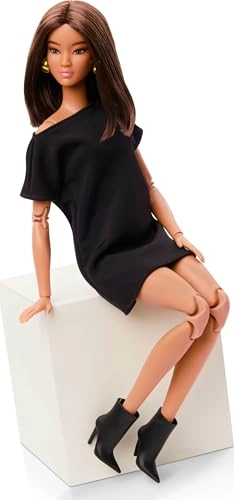 Barbie Basics Model 1 - Brunette Black Mini Dress