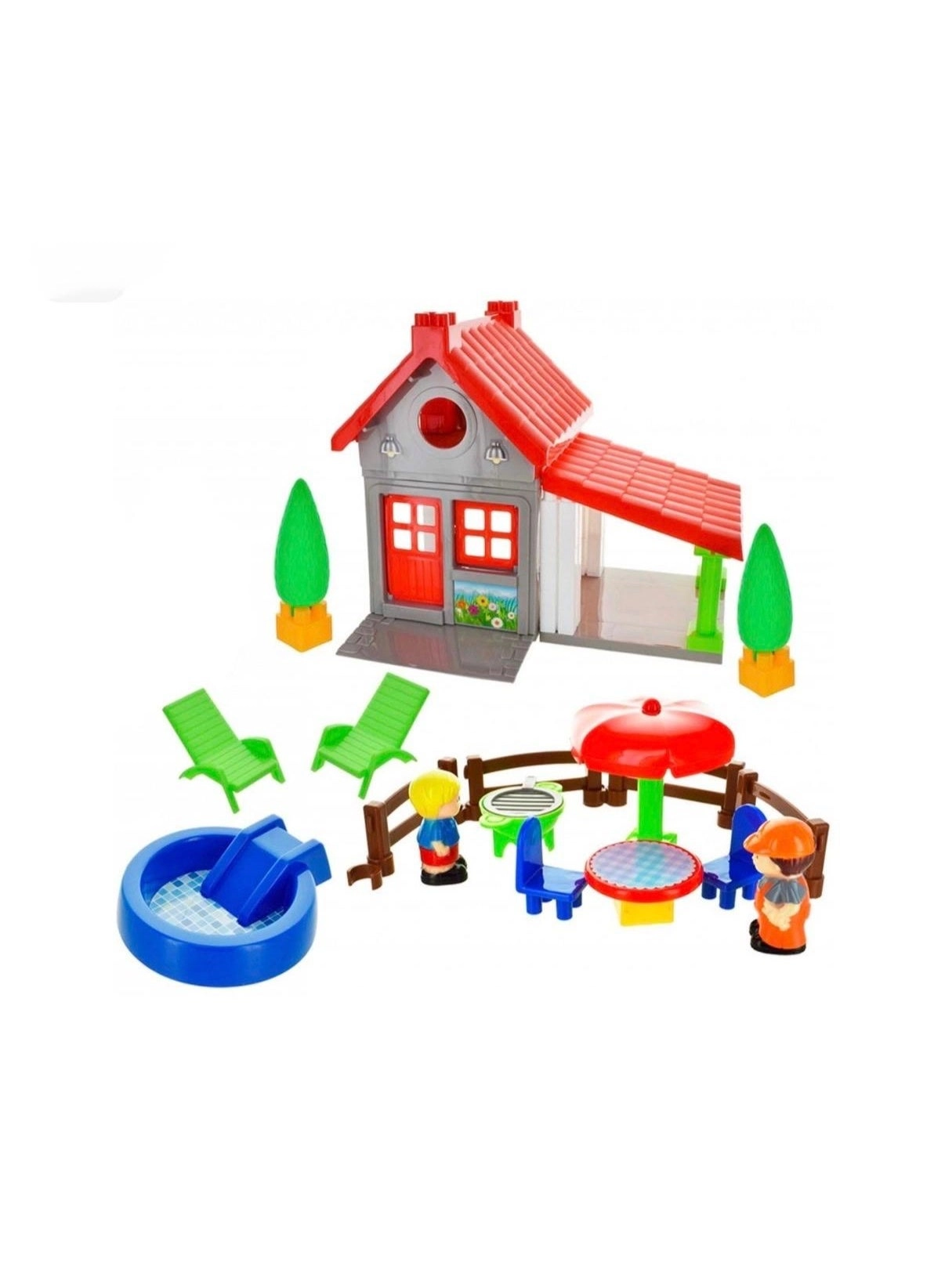 Family Home Building Blocks Playset - 75 pcs