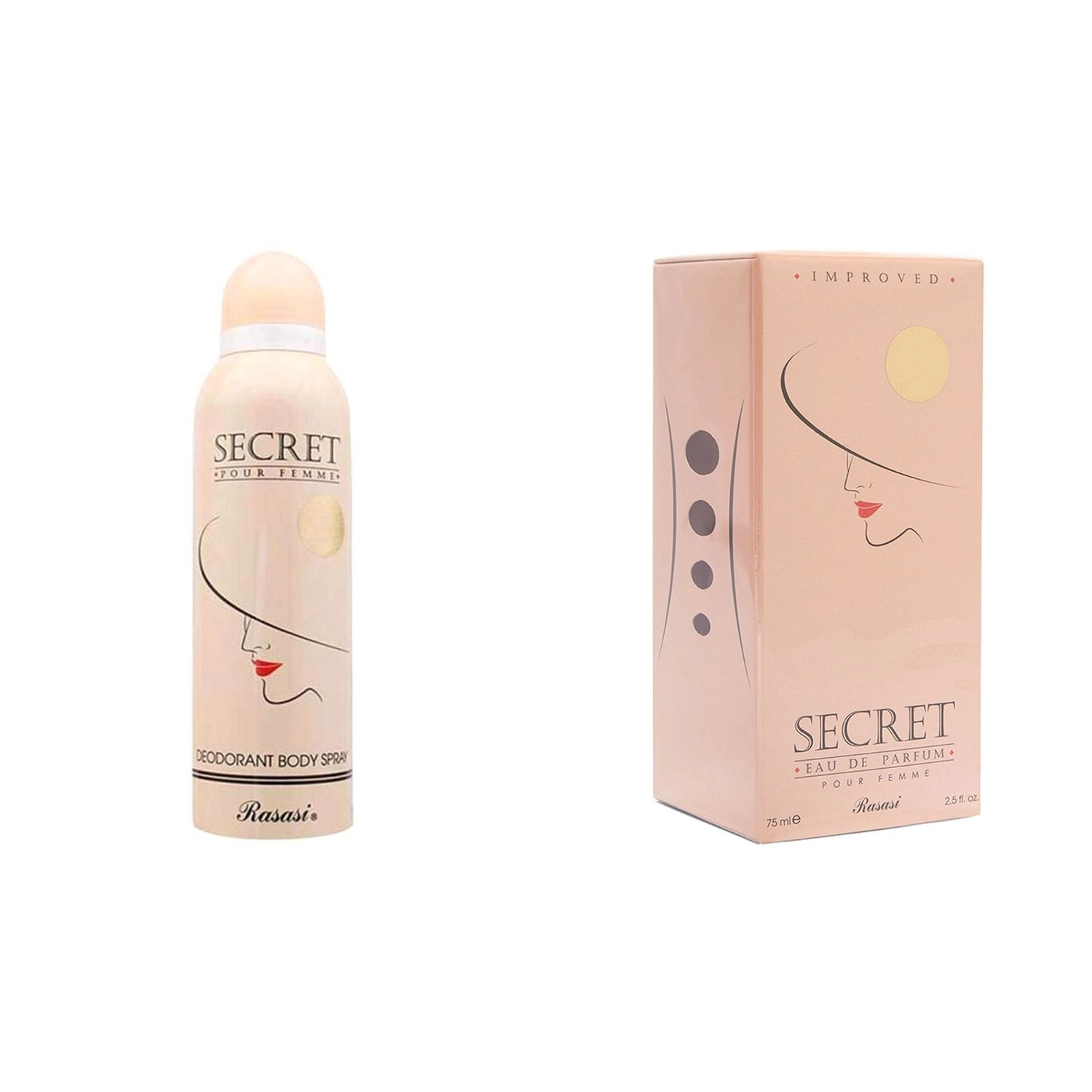 Rasasi Secret - Eau de Parfum 75ml + Deodorant - 200ml