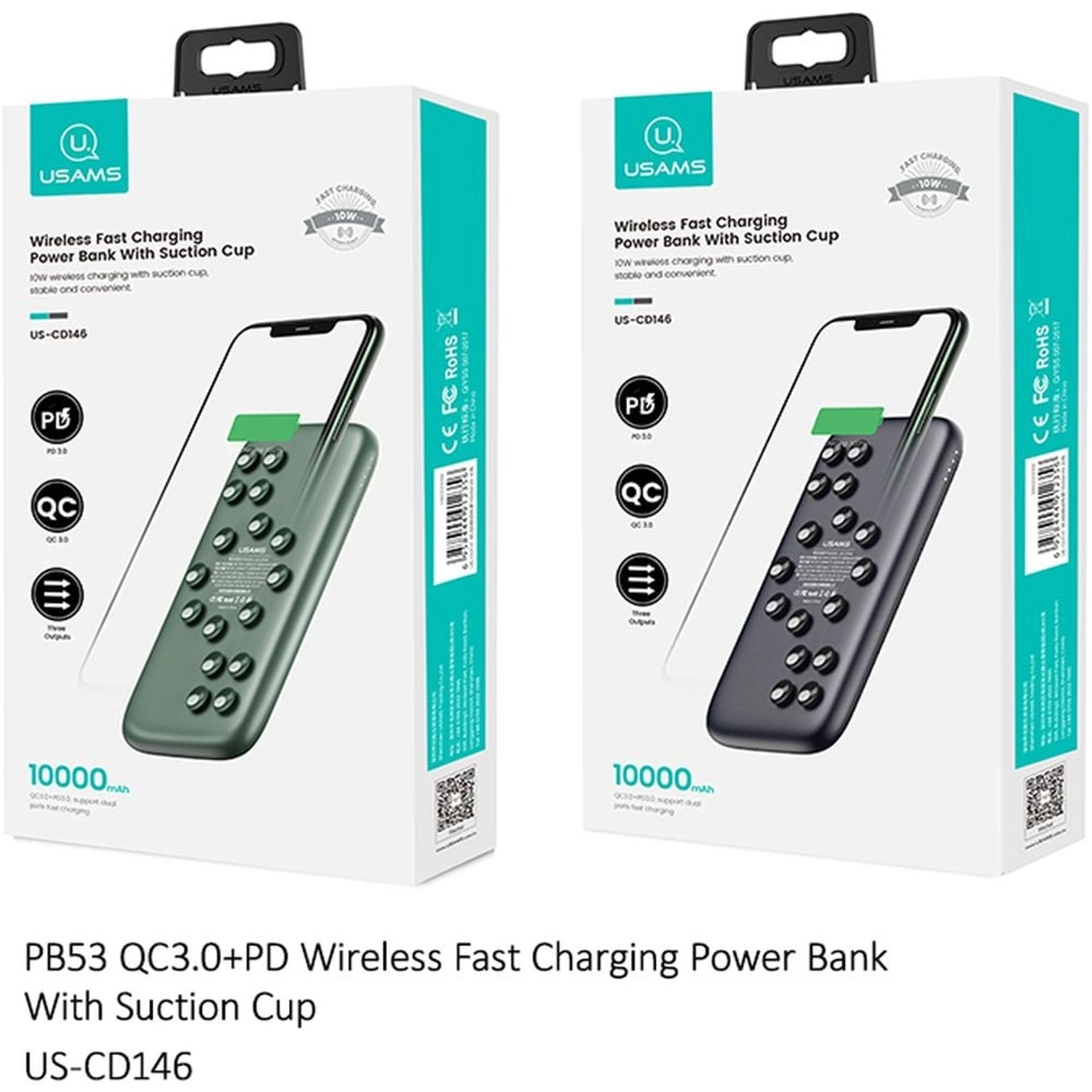 PB53 - 10000 MILLIAMPEREHOUR 18 Watts, 10 Watts Wireless charging 2