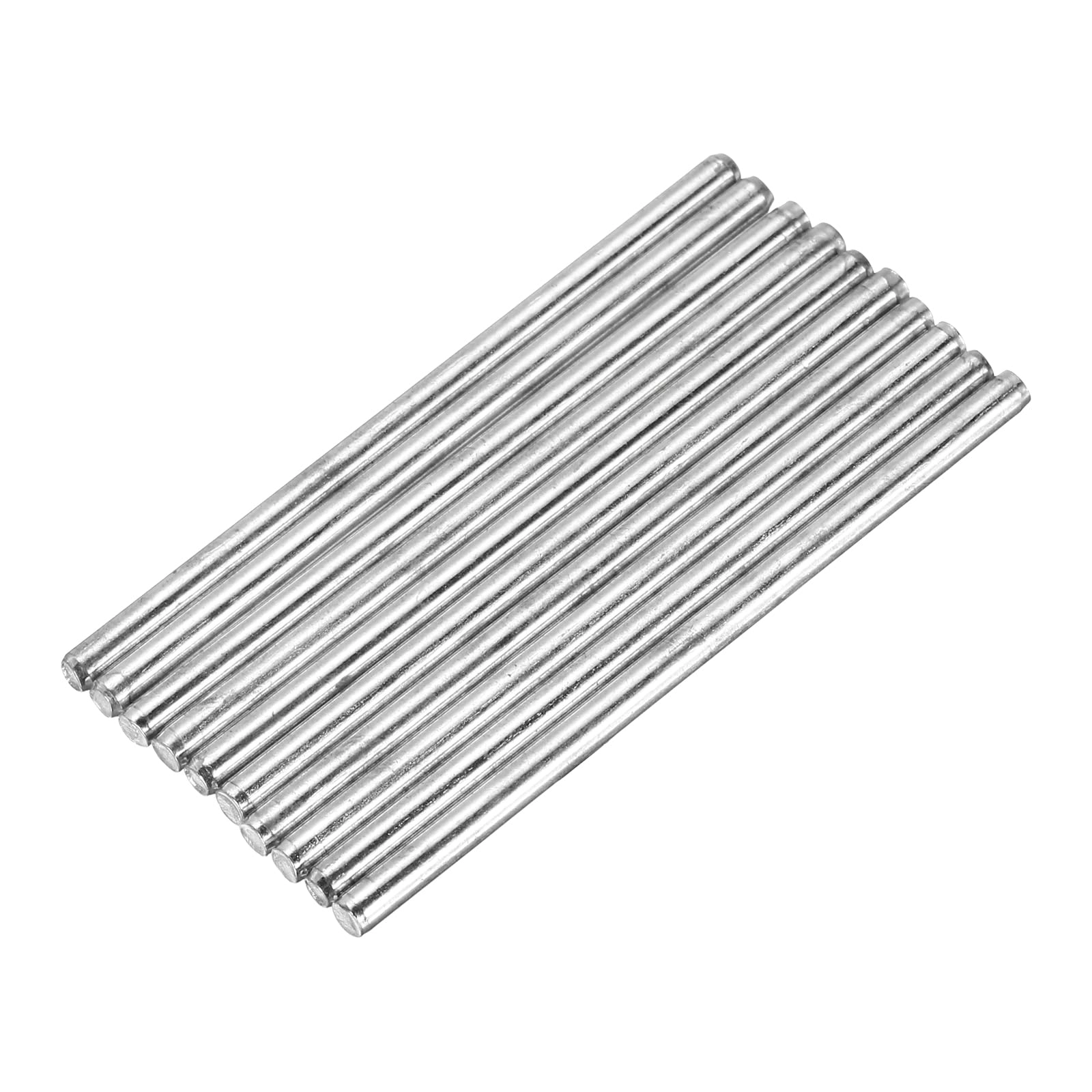 SourcingMap Round Rod Axles - 3mmx60mm 10pcs Silver