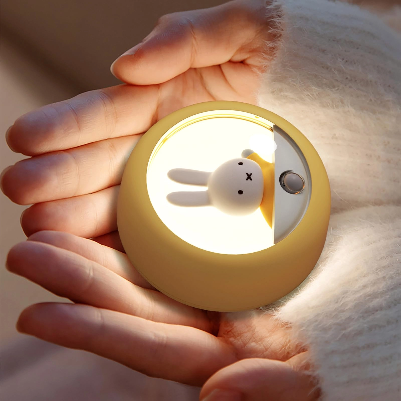 Miffy Motion Sensor Night Light - Battery Powered Yellow