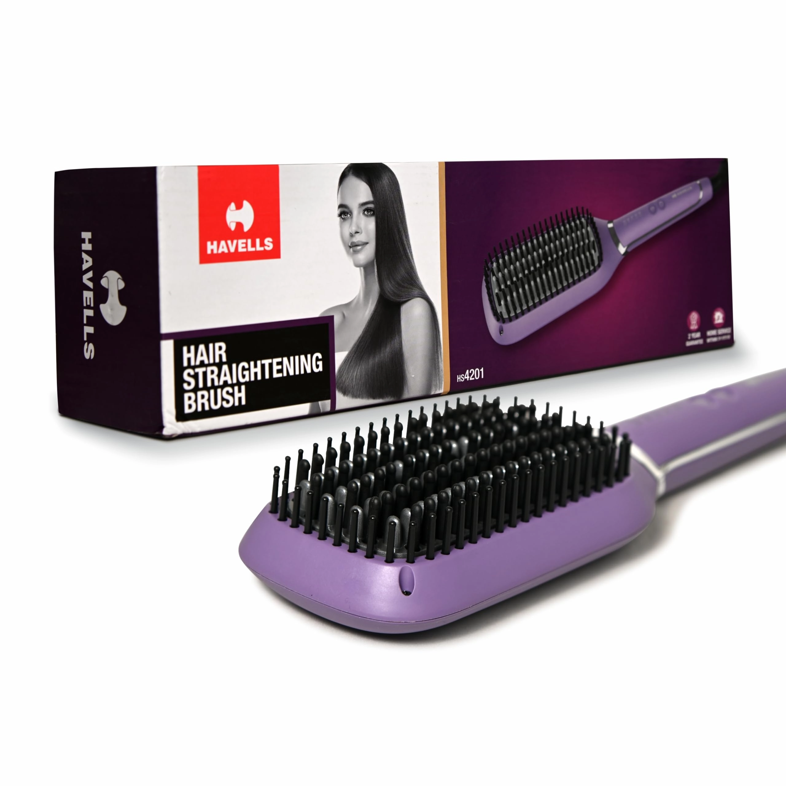 Imported By Havells India Limited, Imported By Havells India Limited QRG Tower 2d Sector 126 Noida 201305 Keratin Infused Hair Straightener Brush