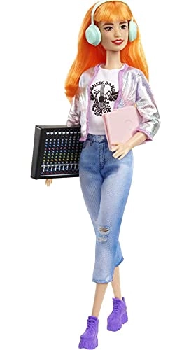 Music Producer Doll - 12-in Orange Hair Sound Mixing Board Ages 3+