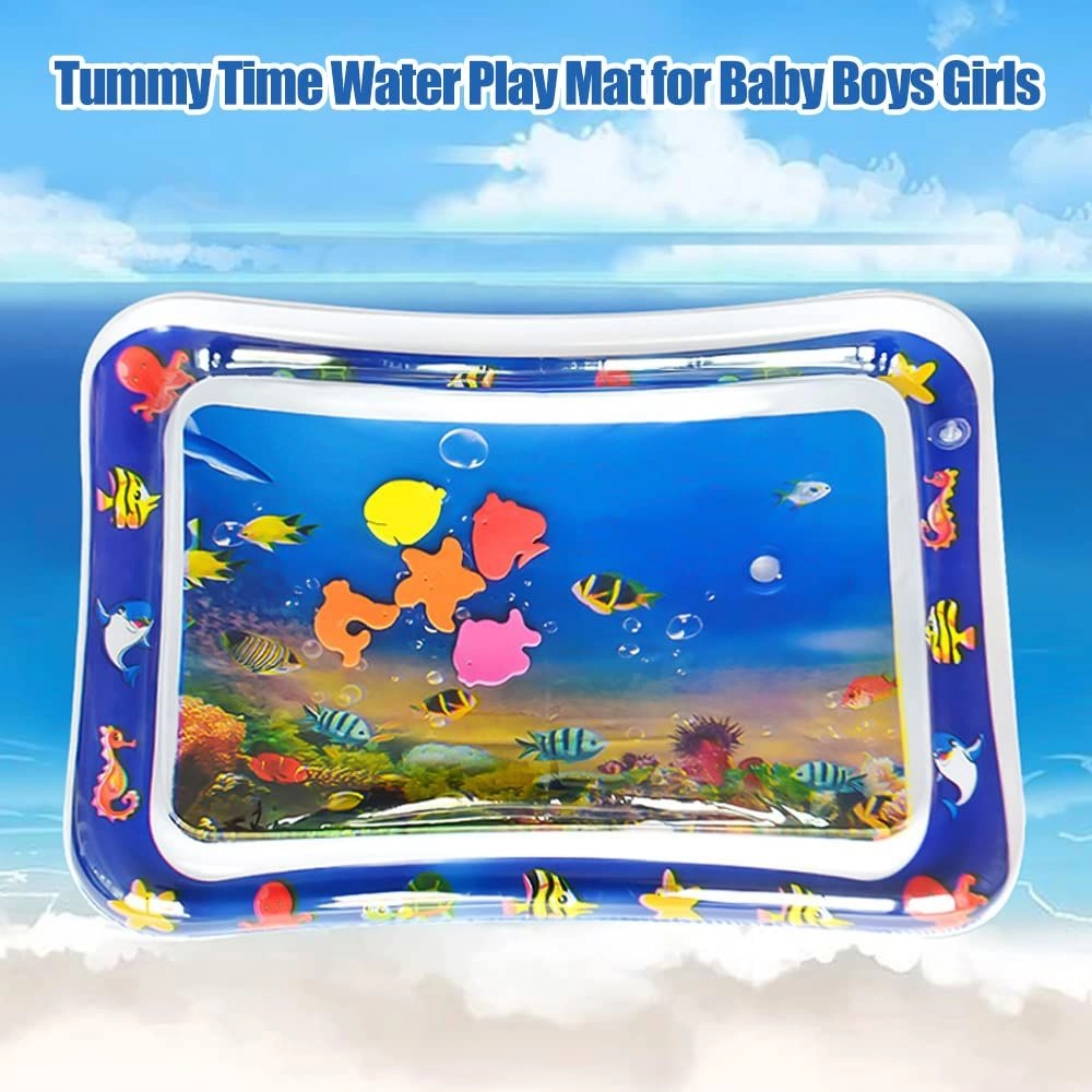 Tummy Time Inflatable Water Playmat - ocean-themed 0 month
