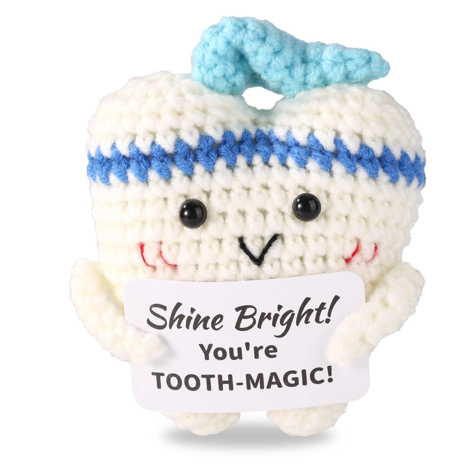 TOYMIS Tooth Positive Dentist 8.79 cm Crochet Plush