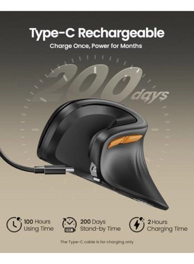 EM11 NL Ergonomic Vertical Mouse - Wireless