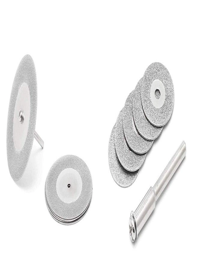 DIY Crafts Diamond Discs + Mandrel + Diamonte Cutting Discs + Drill Bit Shank + Rotary Tool Blade + Disc Saw Carv - 3 Sets 25mm