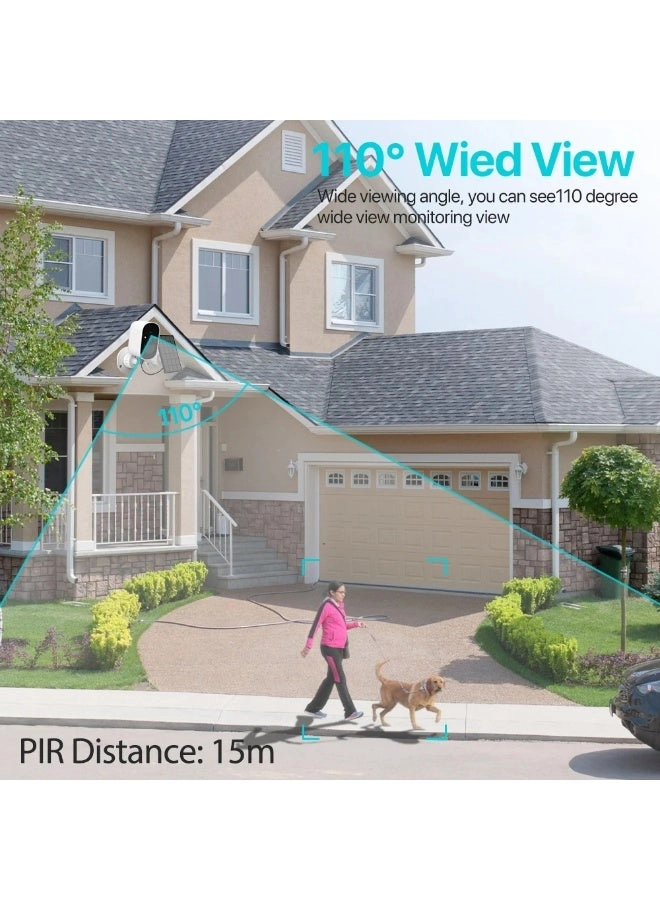Wireless Solar Security Camera 2K
