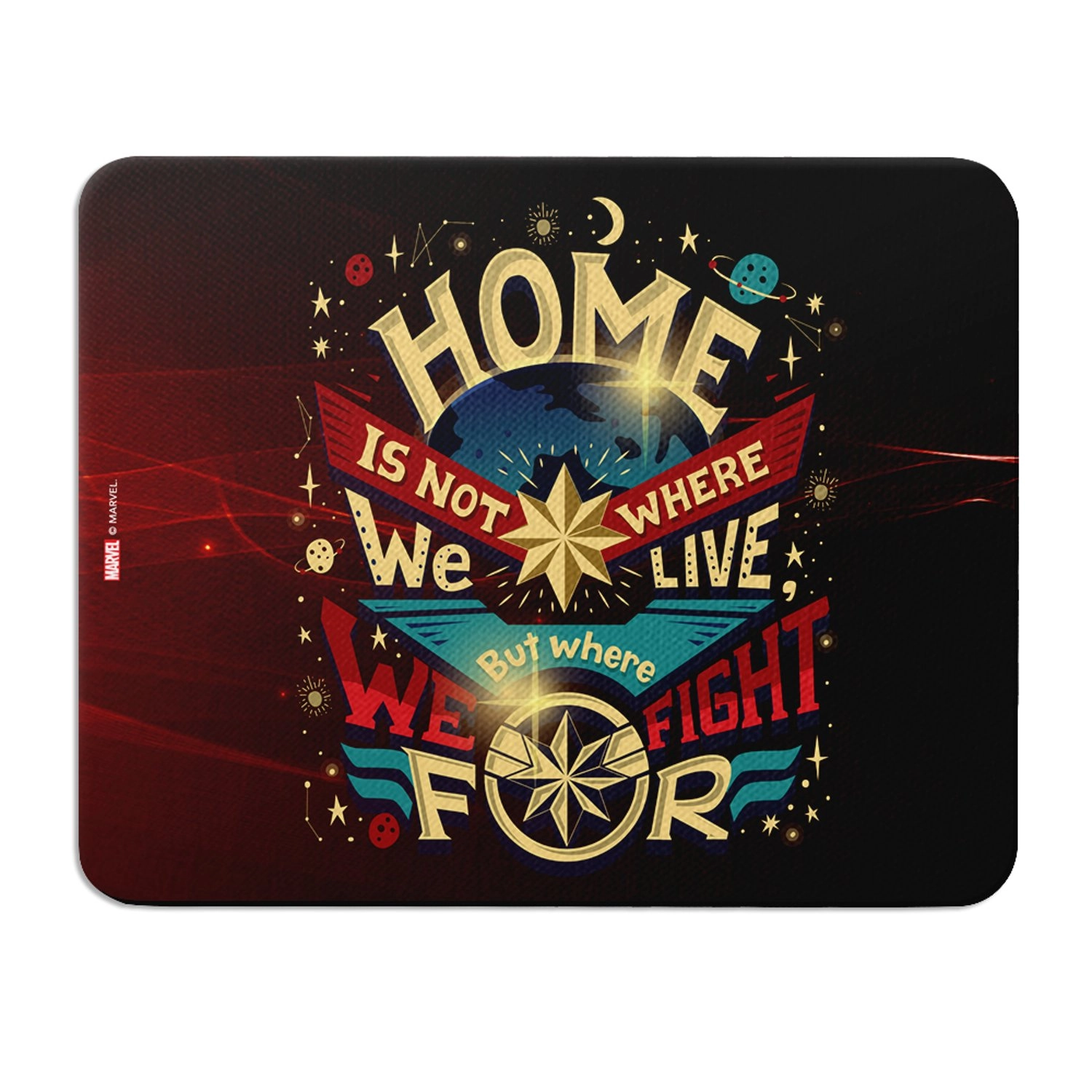 Wackylicious Logo Captain Fabric Mouse Pad - 22x18 cm