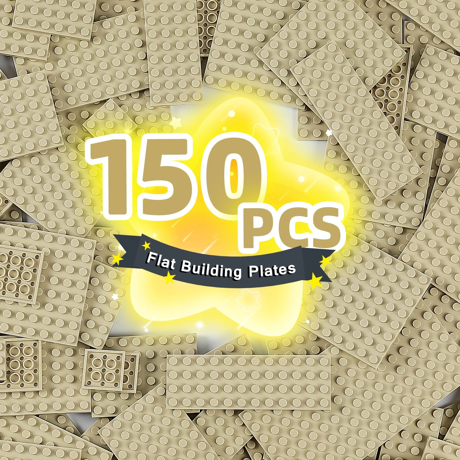 Small Building Plates - Plastic Small Flat Baseplates 150