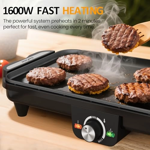 Electric Griddle - 2 zone(s) 17.5" x 9"