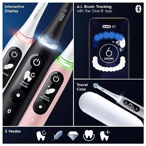 iO6 - 1 Toothbrush Head Travel Case 5 Modes