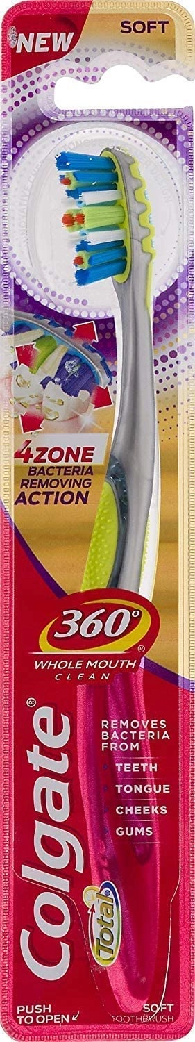 Dot Foods-Colgate Pal Llt 360 4 Zone Whole Mouth Clean Manual Toothbrush - Soft